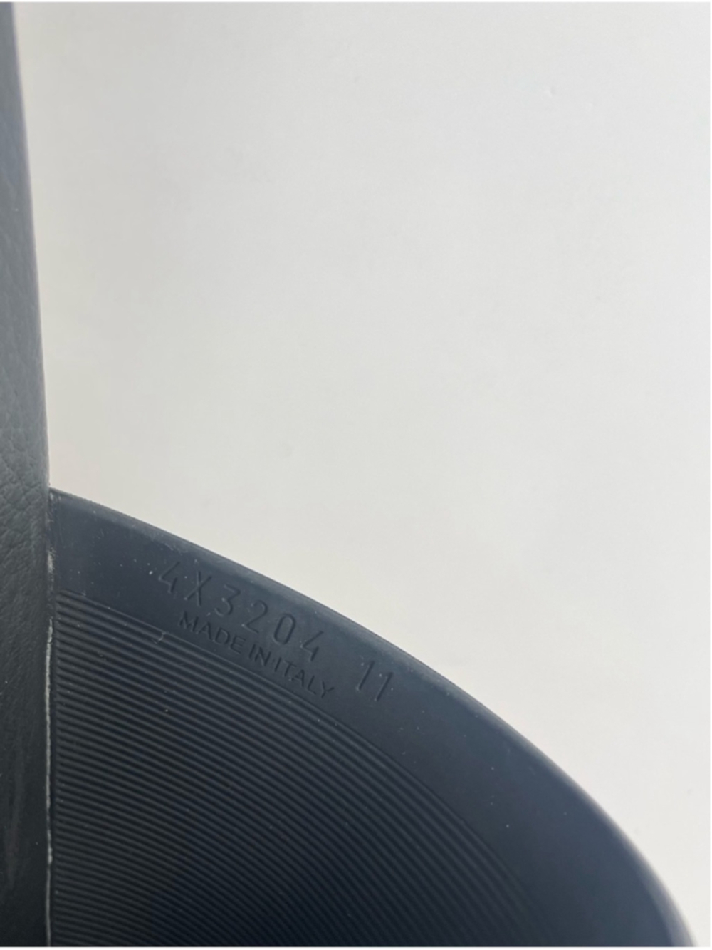 Prada Black Embossed Logo Rubber Slides sandals - Picture 6 of 6